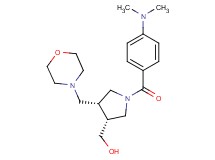 [(3R*,4R*)-1-[4-(dimethylamino)benzoyl]-4-(morpholin-4-ylmethyl)pyrrolidin-3-yl]methanol