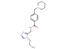 4-(1-piperidinylmethyl)-N-[(4-propyl-4H-1,2,4-triazol-3-yl)methyl]benzamide