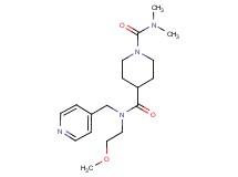 N~4~-(2-methoxyethyl)-N~1~,N~1~-dimethyl-N~4~-(pyridin-4-ylmethyl)piperidine-1,4-dicarboxamide