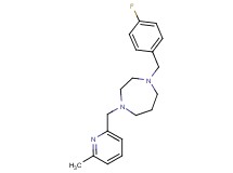 1-(4-fluorobenzyl)-4-[(6-methyl-2-pyridinyl)methyl]-1,4-diazepane