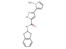 N-(2,3-dihydro-1H-inden-2-yl)-3-(1-methyl-1H-pyrrol-2-yl)-1H-pyrazole-5-carboxamide