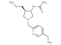 N-{(3S*,4R*)-1-[(5-ethyl-2-pyridinyl)methyl]-4-propyl-3-pyrrolidinyl}acetamide