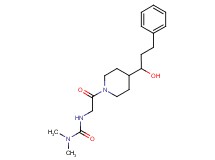 N'-{2-[4-(1-hydroxy-3-phenylpropyl)-1-piperidinyl]-2-oxoethyl}-N,N-dimethylurea