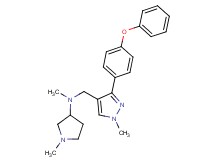 N,1-dimethyl-N-{[1-methyl-3-(4-phenoxyphenyl)-1H-pyrazol-4-yl]methyl}-3-pyrrolidinamine