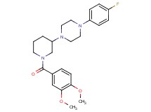 1-[1-(3,4-dimethoxybenzoyl)-3-piperidinyl]-4-(4-fluorophenyl)piperazine
