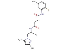N-[2-(3,5-dimethyl-1H-pyrazol-1-yl)-1-methylethyl]-N'-(2-fluoro-5-methylphenyl)succinamide