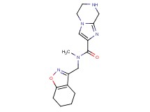 N-methyl-N-(4,5,6,7-tetrahydro-1,2-benzisoxazol-3-ylmethyl)-5,6,7,8-tetrahydroimidazo[1,2-a]pyrazine-2-carboxamide
