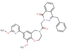 4-benzyl-2-{2-[9-methoxy-7-(6-methoxy-2-pyridinyl)-2,3-dihydro-1,4-benzoxazepin-4(5H)-yl]-2-oxoethyl}-1(2H)-phthalazinone
