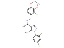 (2-chloro-3,4-dimethoxybenzyl){1-[1-(2,4-difluorophenyl)-5-methyl-1H-pyrazol-4-yl]ethyl}amine
