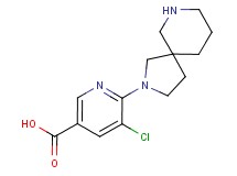 5-chloro-6-(2,7-diazaspiro[4.5]dec-2-yl)nicotinic acid