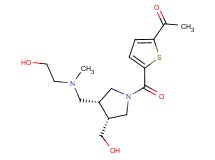 1-(5-{[(3R*,4R*)-3-{[(2-hydroxyethyl)(methyl)amino]methyl}-4-(hydroxymethyl)pyrrolidin-1-yl]carbonyl}-2-thienyl)ethanone