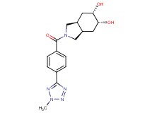 (3aR*,5R*,6S*,7aS*)-2-[4-(2-methyl-2H-tetrazol-5-yl)benzoyl]octahydro-1H-isoindole-5,6-diol