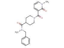 N-benzyl-N-methyl-1-[(1-methyl-2-oxo-1,2-dihydropyridin-3-yl)carbonyl]piperidine-4-carboxamide
