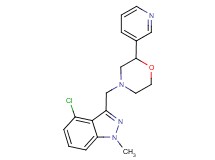 4-chloro-1-methyl-3-[(2-pyridin-3-ylmorpholin-4-yl)methyl]-1H-indazole