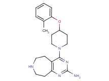 4-[4-(2-methylphenoxy)-1-piperidinyl]-6,7,8,9-tetrahydro-5H-pyrimido[4,5-d]azepin-2-amine dihydrochloride