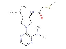 N-{rel-(3R,4S)-1-[3-(dimethylamino)-2-pyrazinyl]-4-isopropyl-3-pyrrolidinyl}-2-(methylthio)acetamide hydrochloride