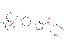 1-(cis-4-{[(3,5-dimethyl-4-isoxazolyl)sulfonyl]amino}cyclohexyl)-N,N-diethyl-1H-1,2,3-triazole-4-carboxamide