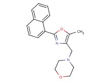 4-{[5-methyl-2-(1-naphthyl)-1,3-oxazol-4-yl]methyl}morpholine