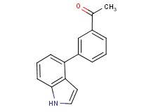 1-[3-(1H-indol-4-yl)phenyl]ethanone