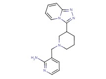 3-[(3-[1,2,4]triazolo[4,3-a]pyridin-3-ylpiperidin-1-yl)methyl]pyridin-2-amine