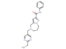 5-[(2-ethylpyrimidin-5-yl)methyl]-N-phenyl-5,6,7,8-tetrahydro-4H-pyrazolo[1,5-a][1,4]diazepine-2-carboxamide