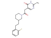5-(2-{3-[2-(2-fluorophenyl)ethyl]-1-piperidinyl}-2-oxoethyl)-2-methyl-4(3H)-pyrimidinone