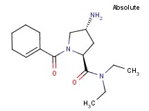 (2S,4R)-4-amino-1-(cyclohex-1-en-1-ylcarbonyl)-N,N-diethylpyrrolidine-2-carboxamide