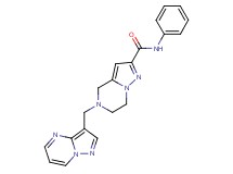N-phenyl-5-(pyrazolo[1,5-a]pyrimidin-3-ylmethyl)-4,5,6,7-tetrahydropyrazolo[1,5-a]pyrazine-2-carboxamide