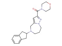 5-(2,3-dihydro-1H-inden-2-yl)-2-(morpholin-4-ylcarbonyl)-5,6,7,8-tetrahydro-4H-pyrazolo[1,5-a][1,4]diazepine