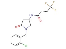 N-[1-(2-chlorobenzyl)-5-oxo-3-pyrrolidinyl]-4,4,4-trifluorobutanamide