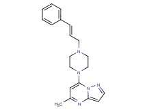 5-methyl-7-{4-[(2E)-3-phenyl-2-propen-1-yl]-1-piperazinyl}pyrazolo[1,5-a]pyrimidine