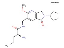 (2S)-2-amino-N-[(6-cyclopentyl-2-methoxy-5-oxo-6,7-dihydro-5H-pyrrolo[3,4-b]pyridin-3-yl)methyl]pentanamide