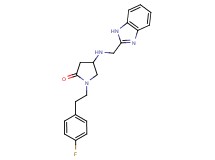4-[(1H-benzimidazol-2-ylmethyl)amino]-1-[2-(4-fluorophenyl)ethyl]-2-pyrrolidinone