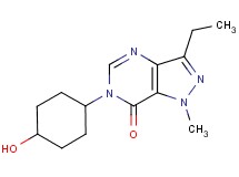 3-ethyl-6-(4-hydroxycyclohexyl)-1-methyl-1,6-dihydro-7H-pyrazolo[4,3-d]pyrimidin-7-one