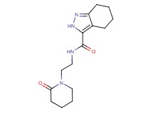 N-[2-(2-oxo-1-piperidinyl)ethyl]-4,5,6,7-tetrahydro-2H-indazole-3-carboxamide