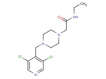 2-{4-[(3,5-dichloro-4-pyridinyl)methyl]-1-piperazinyl}-N-ethylacetamide