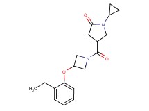 1-cyclopropyl-4-{[3-(2-ethylphenoxy)-1-azetidinyl]carbonyl}-2-pyrrolidinone