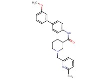 N-(3'-methoxy-4-biphenylyl)-1-[(6-methyl-2-pyridinyl)methyl]-3-piperidinecarboxamide