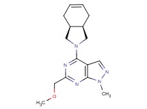 4-[(3aR*,7aS*)-1,3,3a,4,7,7a-hexahydro-2H-isoindol-2-yl]-6-(methoxymethyl)-1-methyl-1H-pyrazolo[3,4-d]pyrimidine