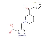 4-{[3-(2-thienylcarbonyl)piperidin-1-yl]methyl}-1H-pyrazole-3-carboxylic acid
