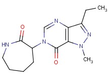 3-ethyl-1-methyl-6-(2-oxoazepan-3-yl)-1,6-dihydro-7H-pyrazolo[4,3-d]pyrimidin-7-one