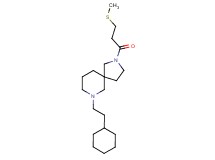 7-(2-cyclohexylethyl)-2-[3-(methylthio)propanoyl]-2,7-diazaspiro[4.5]decane