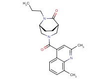 (1S*,5R*)-3-[(2,8-dimethyl-4-quinolinyl)carbonyl]-6-propyl-3,6-diazabicyclo[3.2.2]nonan-7-one