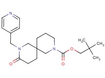 2,2-dimethylpropyl 9-oxo-8-(4-pyridinylmethyl)-2,8-diazaspiro[5.5]undecane-2-carboxylate