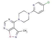 4-[4-(5-chloro-2-pyridinyl)-1-piperazinyl]-3-methylisoxazolo[5,4-d]pyrimidine