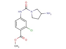 methyl 4-{[(3-amino-1-pyrrolidinyl)carbonyl]amino}-2-chlorobenzoate hydrochloride