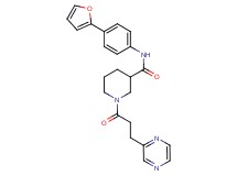 N-[4-(2-furyl)phenyl]-1-[3-(2-pyrazinyl)propanoyl]-3-piperidinecarboxamide