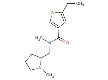 5-ethyl-N-methyl-N-[(1-methyl-2-pyrrolidinyl)methyl]-3-thiophenecarboxamide trifluoroacetate