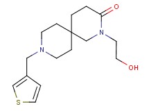 2-(2-hydroxyethyl)-9-(3-thienylmethyl)-2,9-diazaspiro[5.5]undecan-3-one