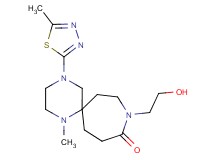 9-(2-hydroxyethyl)-1-methyl-4-(5-methyl-1,3,4-thiadiazol-2-yl)-1,4,9-triazaspiro[5.6]dodecan-10-one